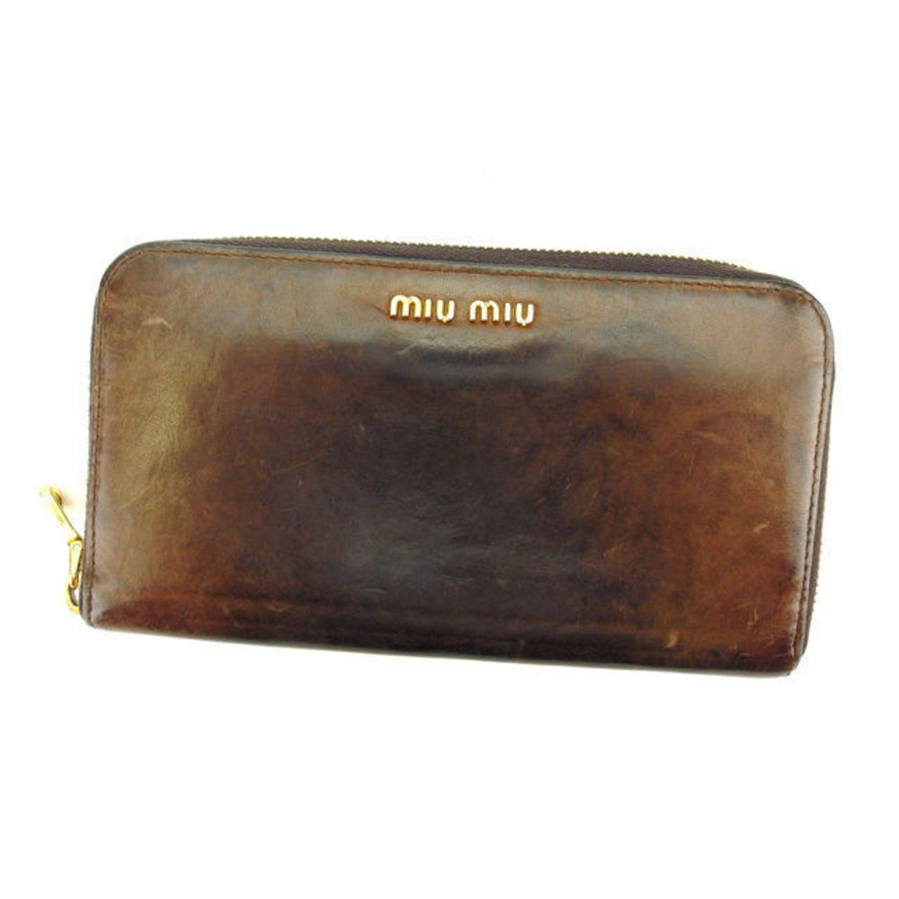 Miu Miu long wallet brown